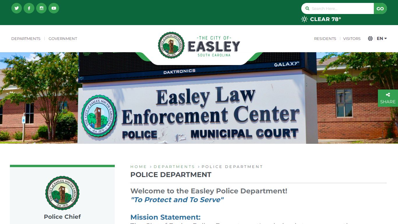 Easley Police Department - City of Easley